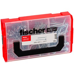 fischer Schrauben-Sortiment L-Boxx mini 553347 4,5/5 mm x 40/50 mm, 210 St.