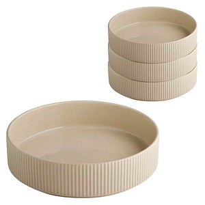 APS Teller THE GRID beige Ø 23,0 cm, 3 St.