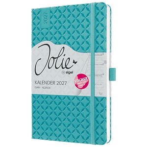 SIGEL Buchkalender Jolie 2027 Aqua Green, 1 St.