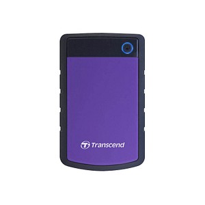Transcend StoreJet 25H3B 2 TB externe HDD-Festplatte schwarz, violett