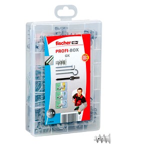 AKTION: fischer Profi-Box - GK + Screws 2K 518528 Dübel- und Schrauben-Sortiment, 101-teilig mit Prämie nach Registrierung