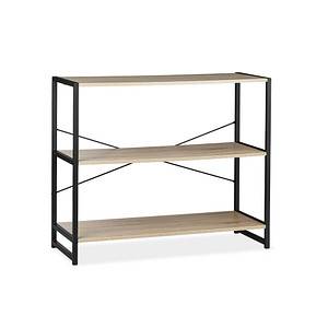 relaxdays Beistellregal braun, schwarz 95,0 x 35,0 x 80,0 cm, 1 St.