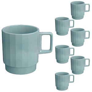 BAUSCHER Kaffeetassen EDGE grün 0,30 l, 6 St.