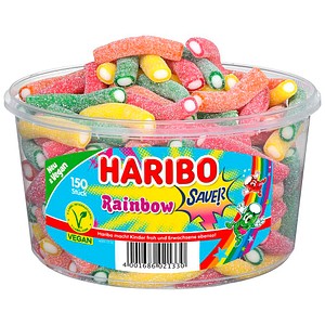 HARIBO RAINBOW SAUER Fruchtgummi 150 St./1200,0 g, 150 St.
