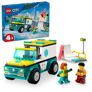 LEGO® City 60403 Rettungswagen und Snowboarder Bausatz