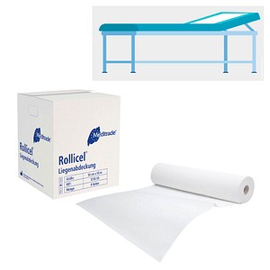 Meditrade® Ärztekrepp ROLLICEL® 2-lagig weiß 50,0 cm x 50,0 m, 9 Rollen