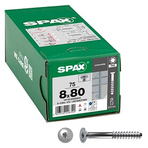 SPAX® Betonschrauben S-CSA+ Senkkopf 1871010800805 8 mm x 80 mm, 75 St.