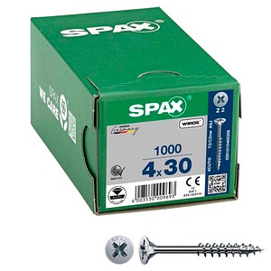 SPAX® Universalschrauben Z2 Senkkopf WIROX 0291010400305 4 mm x 30 mm, 1.000 St.