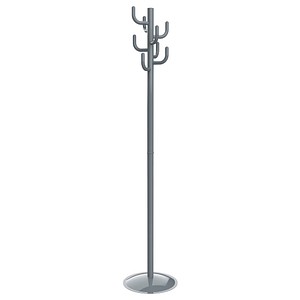 MAUL Kleiderständer MAULpolaris Lite 9402682 silber Metall 8 Haken 36,5 x 177,0 cm, 1 St.