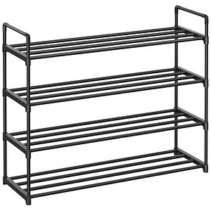 SONGMICS Schuhregal schwarz 92,0 x 30,0 x 73,0 cm, 1 St.