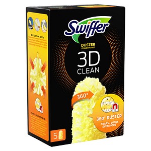 Swiffer DUSTER STAUBMAGNET 360° 3D CLEAN Staubfangtücher Mikrofaser, 5 Tücher