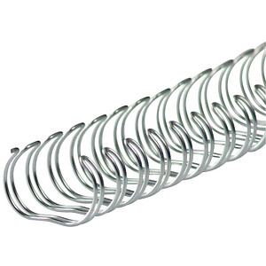 LMG Drahtbinderücken silber für 120 Blatt, 50 St.