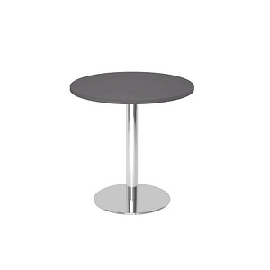 HAMMERBACHER Bistrotisch rund Spanplatte grafit 80,0 x 80,0 x 74,0 cm, 1 St.