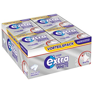 extra® PROFESSIONAL WHITE Kaugummis 20x 3x10 Dragees, 20 St.