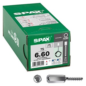SPAX® Betonschrauben S-CSA+ Innengewinde 1841010600605 6 mm x 60 mm, 75 St.