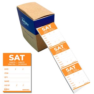 AVERY Zweckform samstag Tagesetiketten weiß 56,0 x 40,0 mm, 500 St.