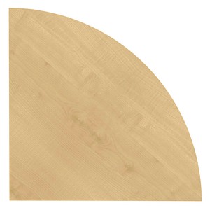 HAMMERBACHER Verbindungsplatte KP91 ahorn, dreieckig abgerundet 80,0 x 80,0 x 2,5 cm