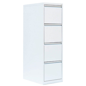 LÜLLMANN Hängeregistraturschrank signalweiß 4 Schubladen 40,0 x 62,0 x 132,0 cm, 1 St.