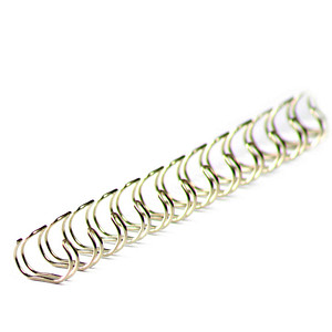 LMG Drahtbinderücken silber für 30 Blatt, 100 St.