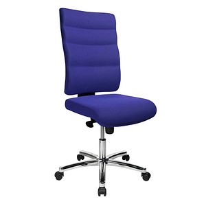Printus Bürostuhl Unni Med Deluxe, Stoff blau, Gestell chrom