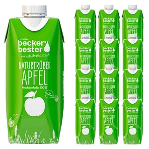 beckers bester NATURTRÜBER APFEL Direktsaft 12x 0,33 l