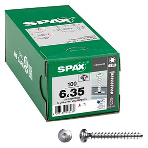 SPAX® Betonschrauben S-CSA+ Rundkopf (Panhead) 1711010600355 6 mm x 35 mm, 100 St.