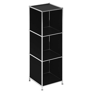 viasit Aktenregal System4 schwarz 40,4 x 40,4 x 118,2 cm, 1 St.