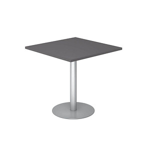 HAMMERBACHER Bistrotisch quadratisch Spanplatte grafit 80,0 x 80,0 x 74,5 cm, 1 St.