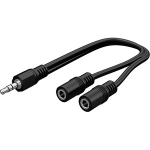 goobay 50464  Klinkenstecker Headset-Adapter