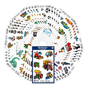 AVERY Zweckform Aufkleber-Set 59991 für Jungen, 475 Etiketten