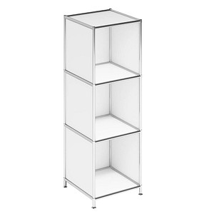 viasit Aktenregal System4 weiß 40,4 x 40,4 x 118,2 cm, 1 St.