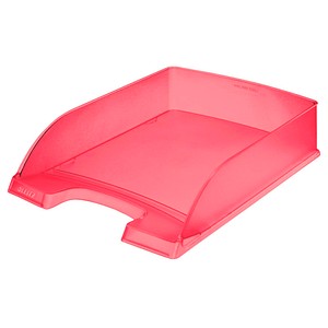 LEITZ Briefablage Plus rot-transparent DIN A4, 1 St.