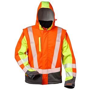 elysee® unisex Warnjacke ATANAS orange, gelb Größe L