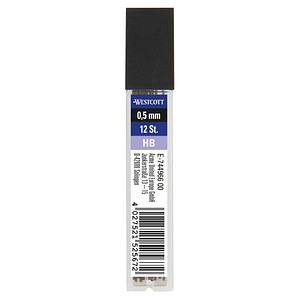 WESTCOTT Feinminen-Bleistiftminen grau HB 0,5 mm, 1 St.