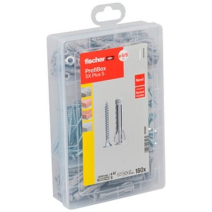 AKTION: fischer Profi-Box - SX Plus + S 567897 Dübel- und Schrauben-Sortiment, 160-teilig mit Prämie nach Registrierung