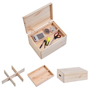 Zeller Aufbewahrungsboxen-Set braun, 1 Set
