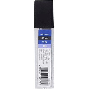 WESTCOTT Feinminen-Bleistiftminen grau HB 0,7 mm, 1 St.