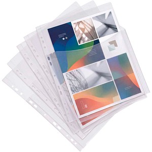 FolderSys Prospekthüllen Katalog 3/4 DIN A4 transparent klar 0,20 mm, 5 St.
