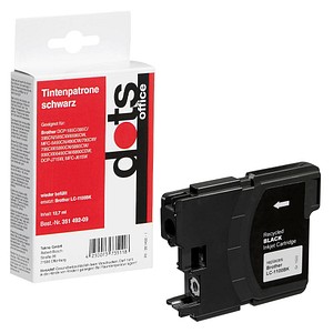 dots  schwarz Druckerpatrone kompatibel zu brother LC-1100BK