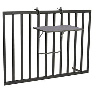 barths Gartentisch Boy anthrazit rechteckig 60,0 x 40,0 x 5,0 cm