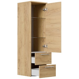 POSSEIK Bad-Hängeschrank 120 eiche gold 35,8 x 35,2 x 120,0 cm