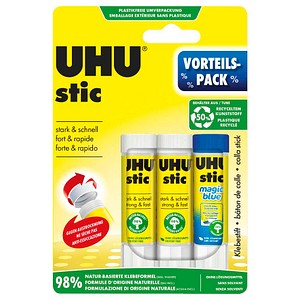 2 + 1 GRATIS: UHU stic Klebestift 8,2 g, 2 St. + GRATIS 1x 8,2 g UHU stic MAGIC