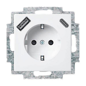 BUSCH-JAEGER 20 EUCB2USBAC-914 Steckdose mit USB-Anschluss, 1 St.