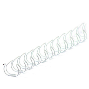 LMG Drahtbinderücken weiß für 30 Blatt, 100 St.
