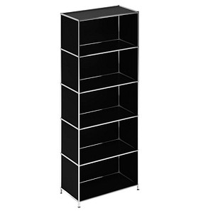 viasit Aktenregal System4 schwarz 77,9 x 40,4 x 193,2 cm, 1 St.