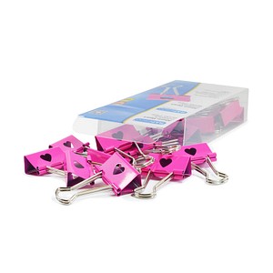 RAPESCO® Foldbackklammern pink 32,0 mm, 20 St.