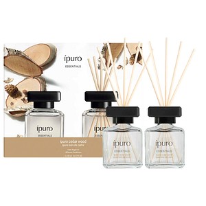 ipuro Raumduft ESSENTIALS cedar wood orientalisch 2x 50,0 ml, 2 St.