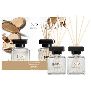 ipuro Raumduft ESSENTIALS cedar wood orientalisch 2x 50,0 ml, 2 St.