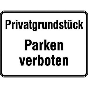 SafetyMarking® Hinweisschild "Parken verboten" rechteck 33,0 x 25,0 cm, 1 St.