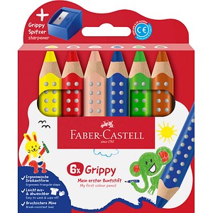 FABER-CASTELL Grippy Malset farbsortiert, 6 St.